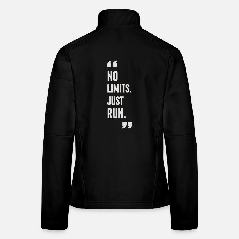 Motivational Running Shirt & Merch - Frauen Softshelljacke - Schwarz