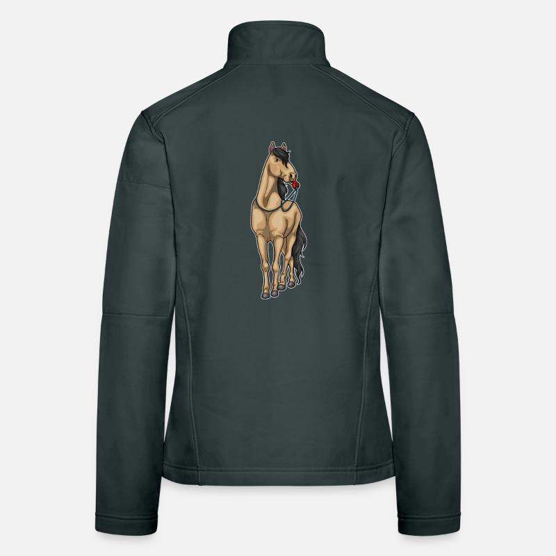 Horse Referee Whistle Women's Softshell Jacket