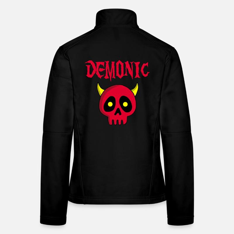 Manga demon skull Women's Softshell Jacket