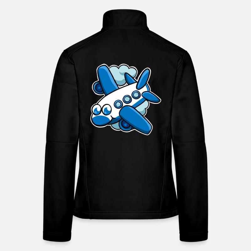 Flugzeug Frauen Softshelljacke
