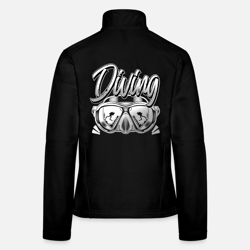 Plongeurs plongeurs Veste en tissu softshell Femme