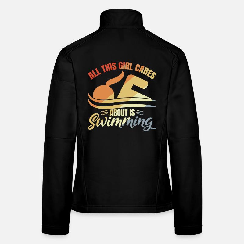 Profischwimmerin Frauen Softshelljacke