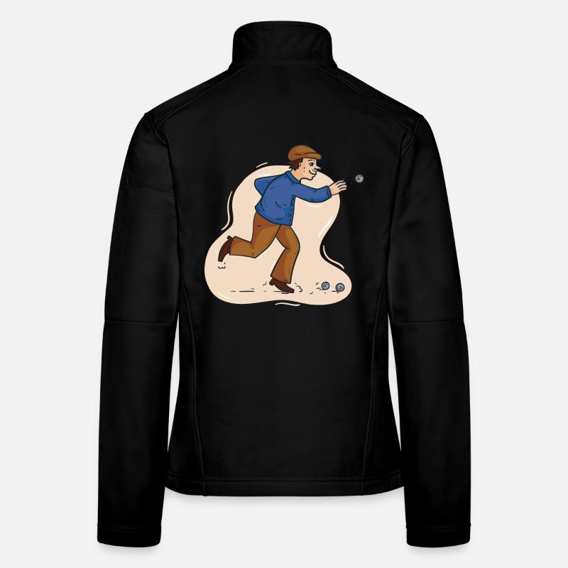 Boules boules boules pour boule pétanque boule Veste en tissu softshell Femme