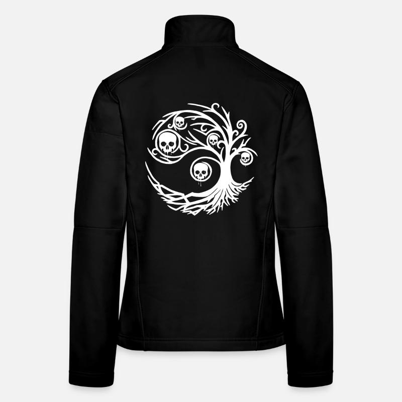 Arbre aux crânes Veste en tissu softshell Femme