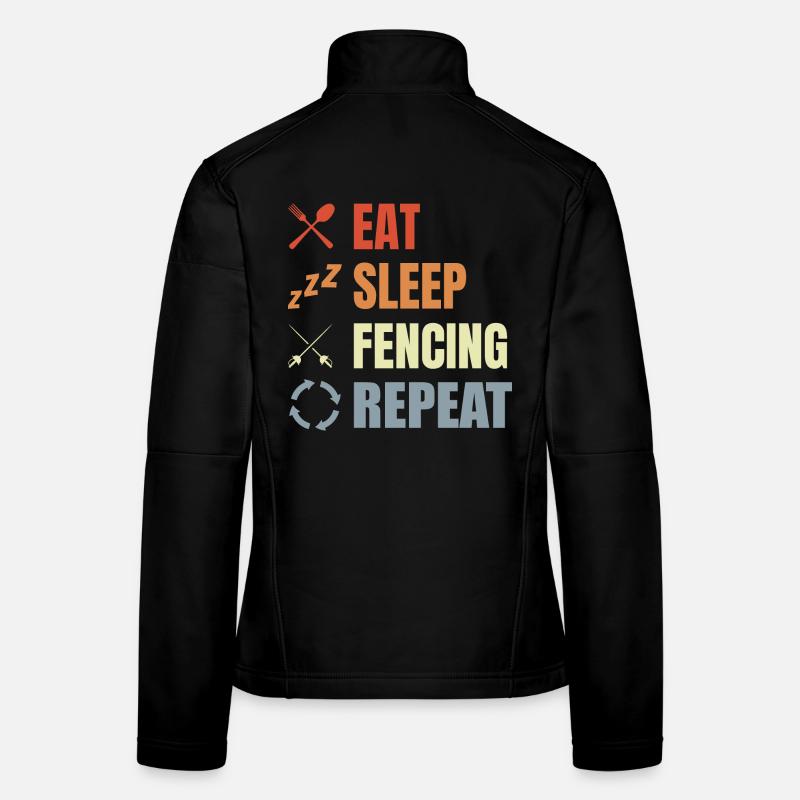 Manger Sommeil Escrime Répéter Veste en tissu softshell Femme