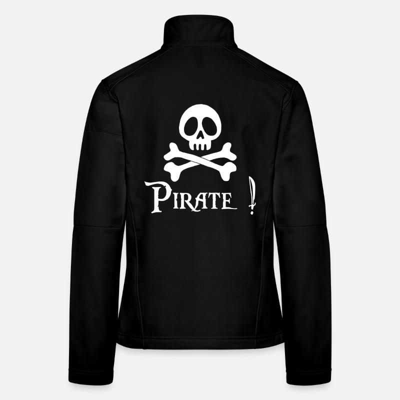 Pirat! (weiß) Frauen Softshelljacke