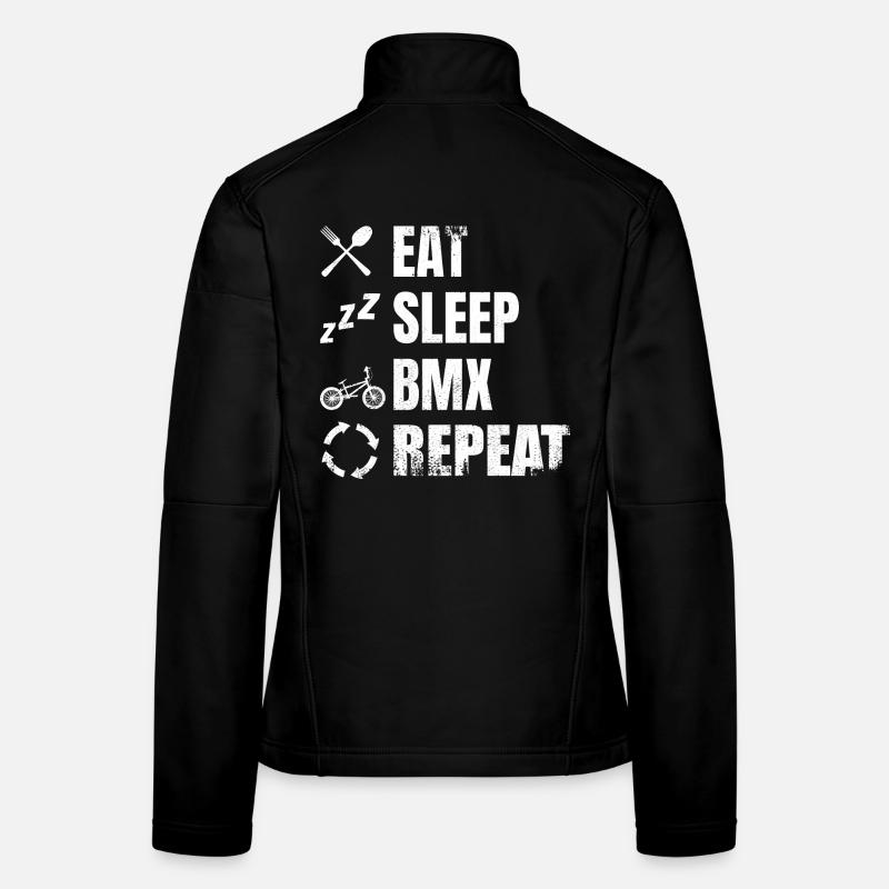 BMX Zeitplan - Frauen Softshelljacke - Schwarz