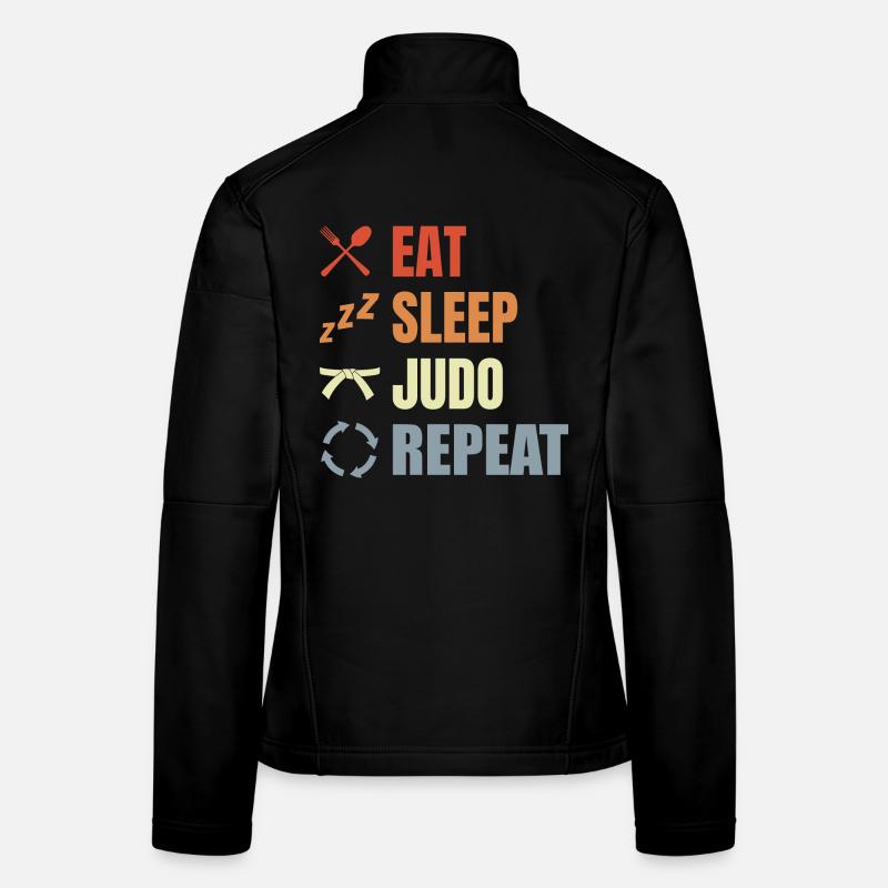 Funny Judo Routine Women's Softshell Jacket