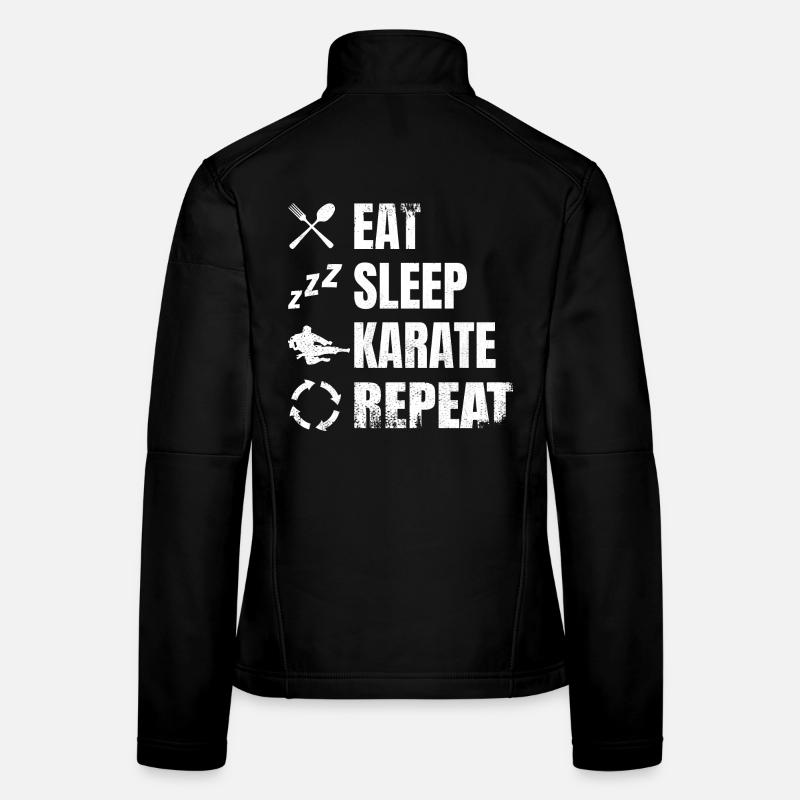 Manger Sommeil Karaté Répéter Veste en tissu softshell Femme