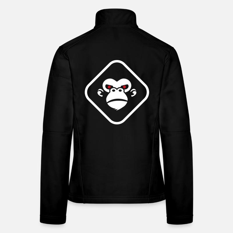 Gorilla logo dark background Women's Softshell Jacket