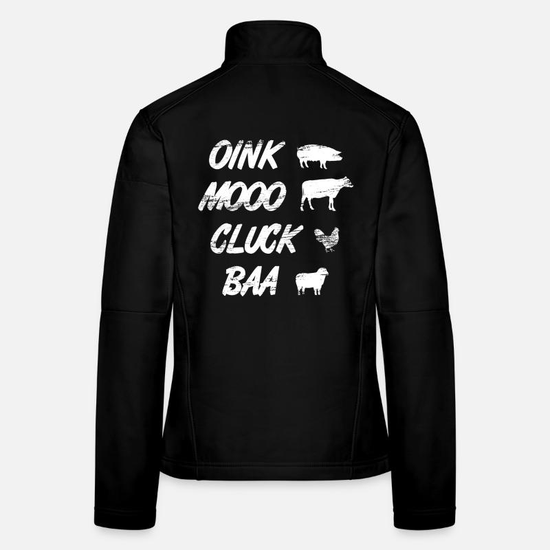 Oink Mooo Cluck Baa Frauen Softshelljacke