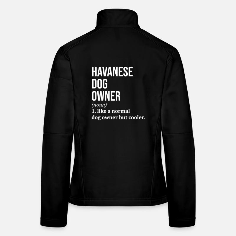 havaneser - Frauen Softshelljacke - Schwarz