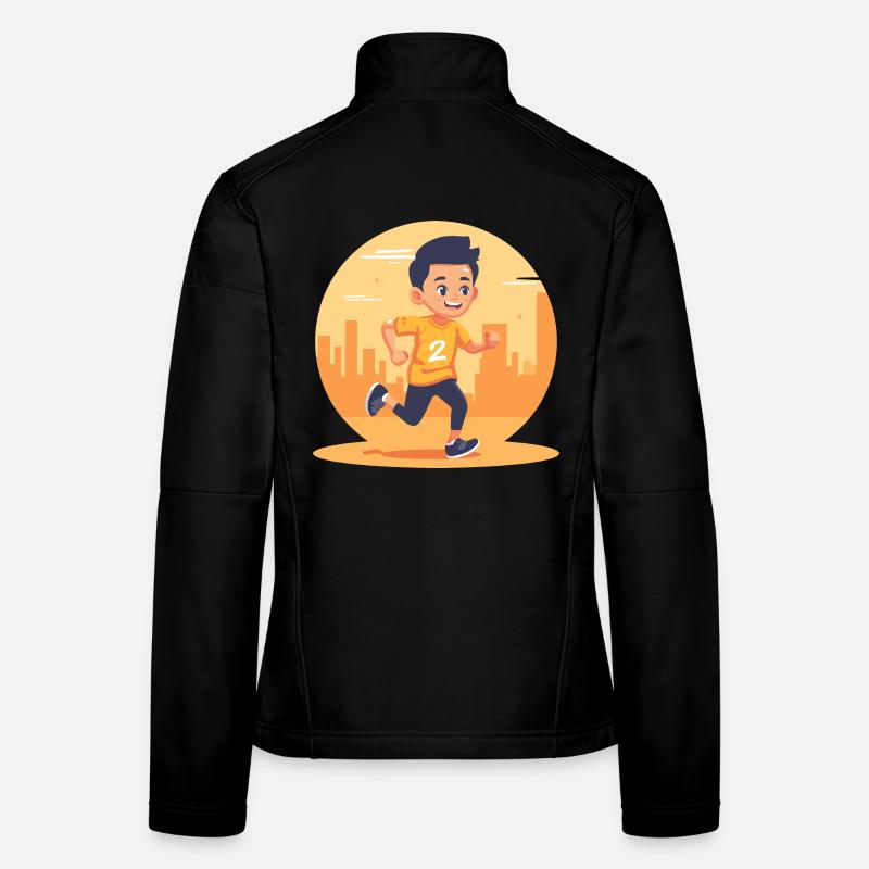 Marathon Boy Graphic Women's Softshell Jacket