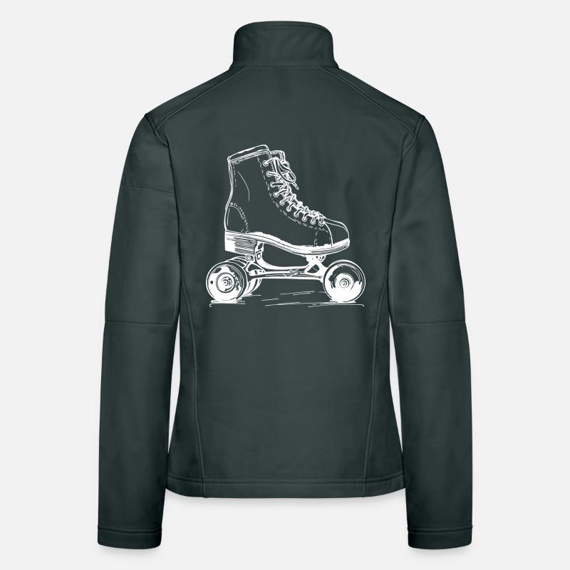 Roller Skates Drawing Women's Softshell Jacket