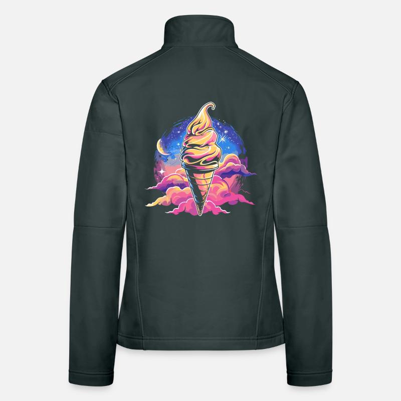 Cornet de glace Dreamlike Veste en tissu softshell Femme