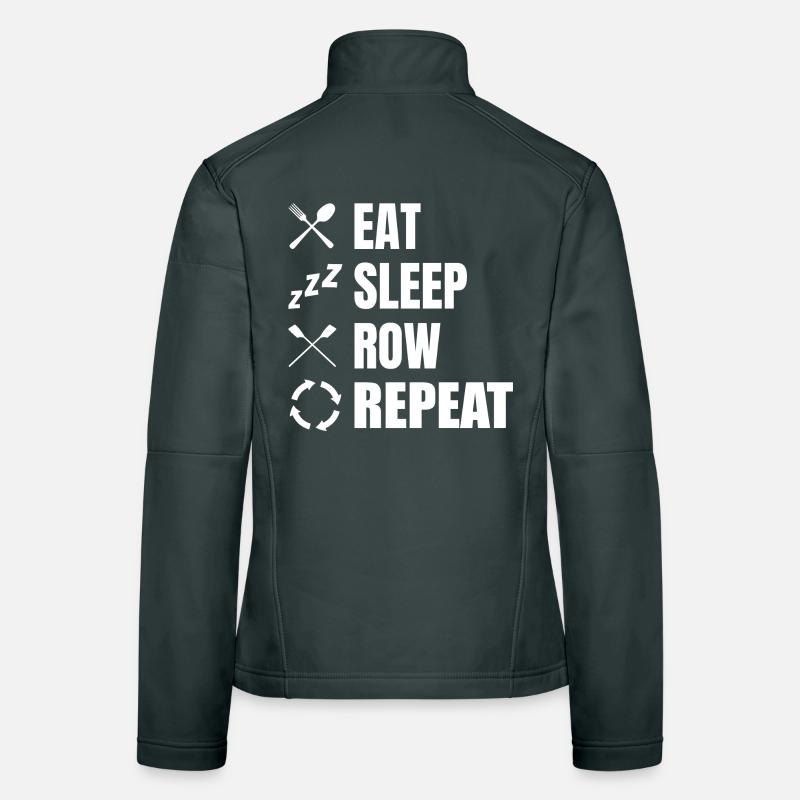 Manger dormir Row Répéter Veste en tissu softshell Femme