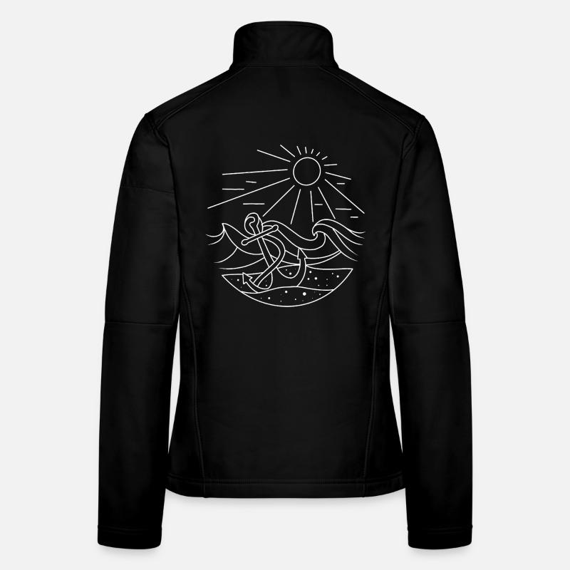 Ancre Veste en tissu softshell Femme