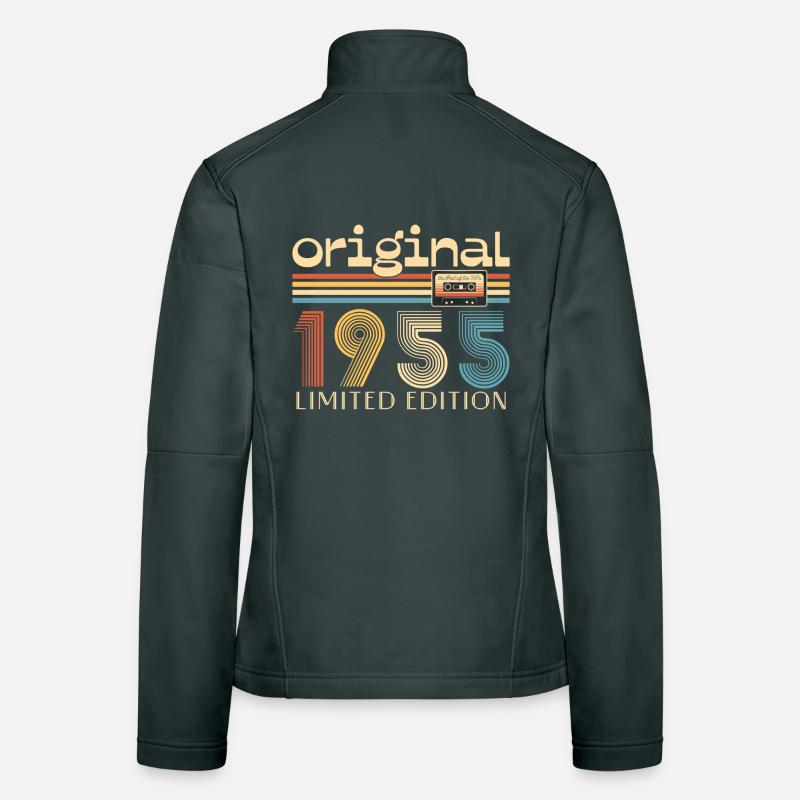 70e anniversaire 70 ans Original 1955 Veste en tissu softshell Femme