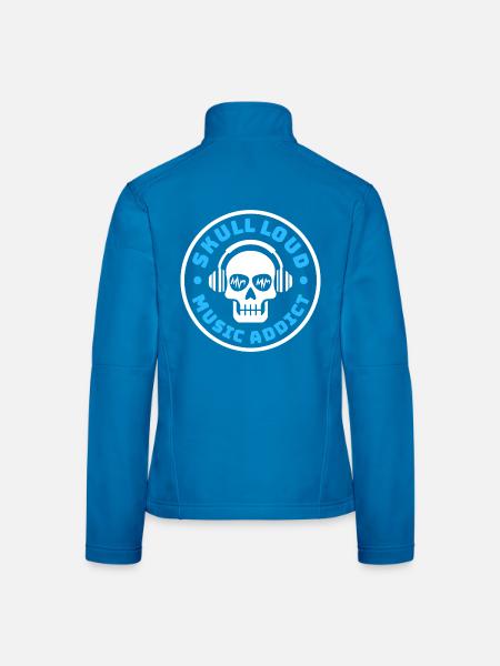 Crâne Skull Loud – Music Addict - Women's Softshell Jacket - black - Back