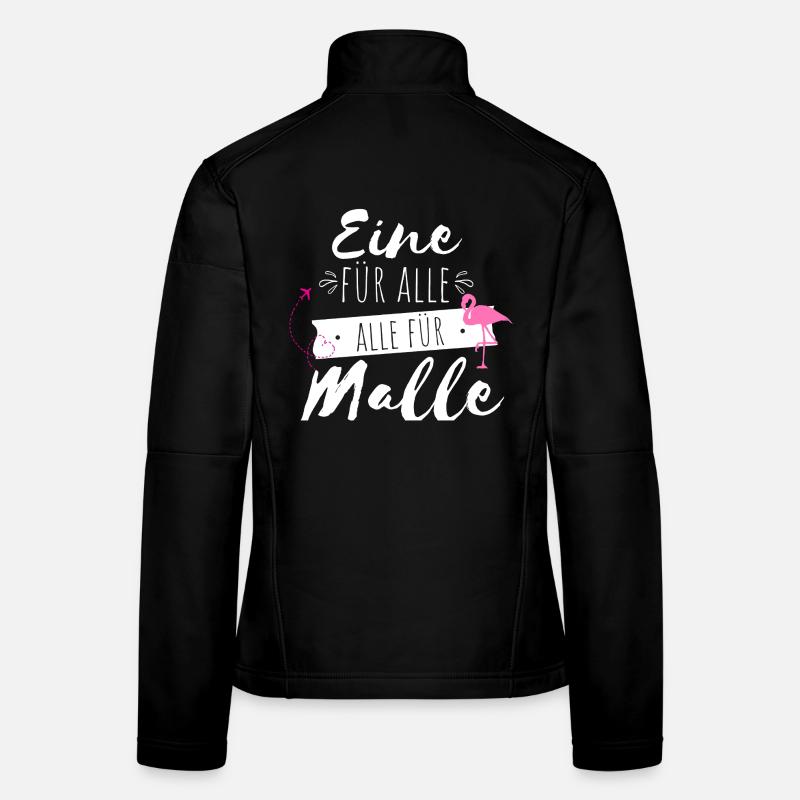 One For All Flamingo Print - Women's Softshell Jacket - black