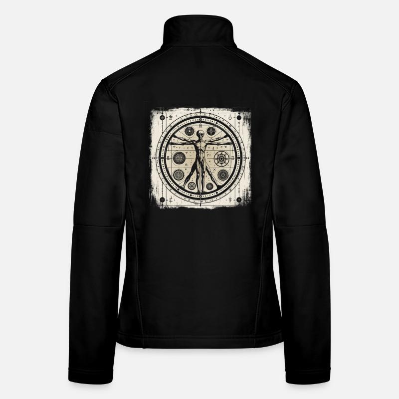 UFO Ancient Alien Geometry Human Design Hemd Frauen Softshelljacke