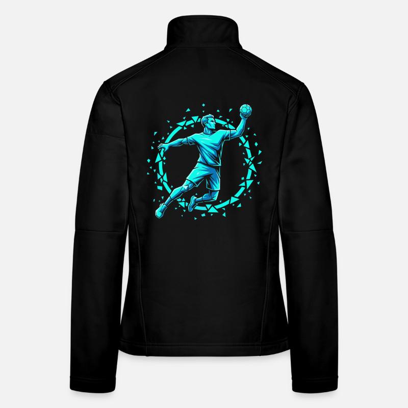 Handball Leidenschaft Hitze Training Geschenk Frauen Softshelljacke