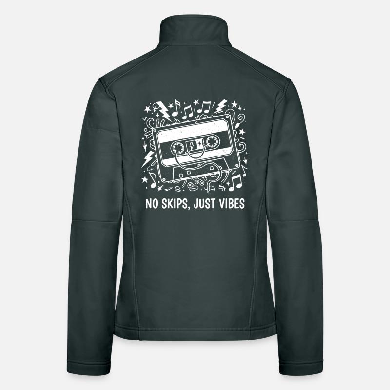 No Skips Just Vibes Cassette Women's Softshell Jacket