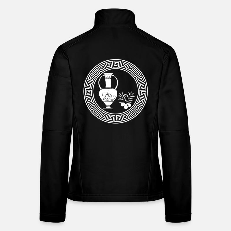 Symbole d'abondance (blanc) Veste en tissu softshell Femme