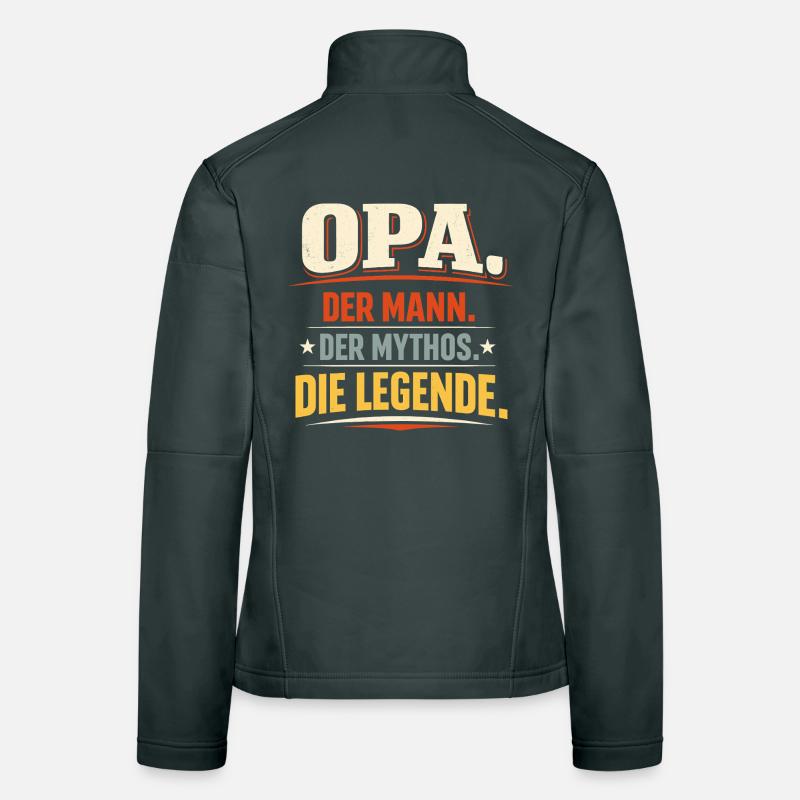 Opa Legende Geschenk Vatertag Männer Frauen Softshelljacke