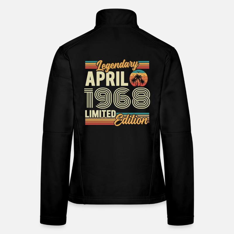 April 1968 58th Anniversary Gift - April 1968 Women's Softshell Jacket
