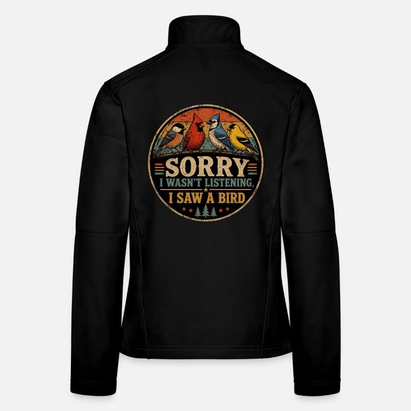 Passion Birds Humor Gift Ornithology Women's Softshell Jacket