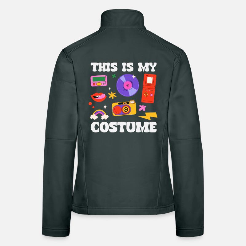 Retro Back to the 80s Vintage Design Women's Softshell Jacket
