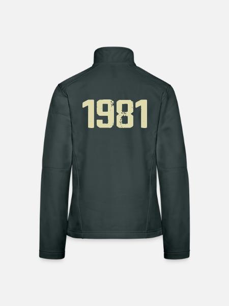 Jubilee 1981 - Women's Softshell Jacket - black - Back