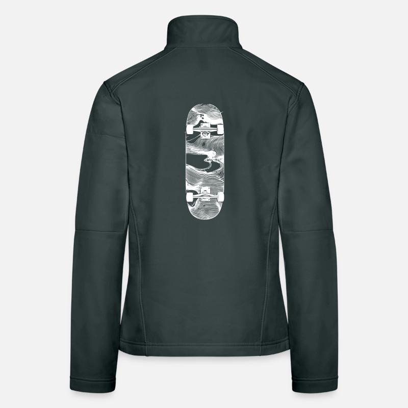 Skateboard Sketch Women's Softshell Jacket