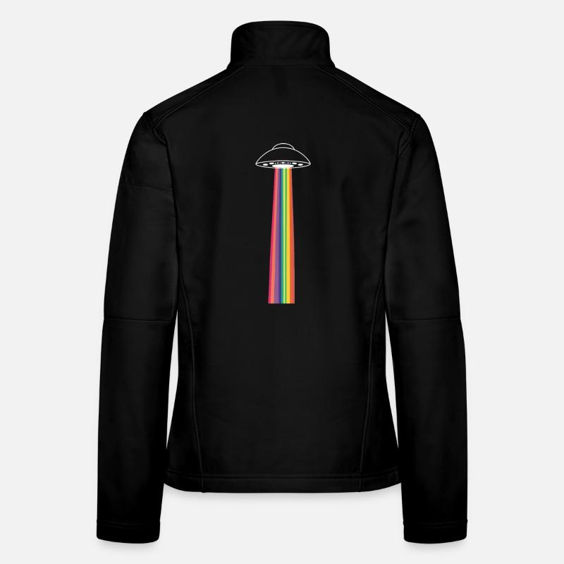 OVNI arc-en-ciel Veste en tissu softshell Femme