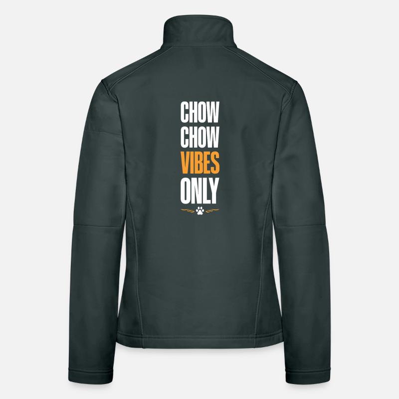 Chow Chow Vibes Only Frauen Softshelljacke