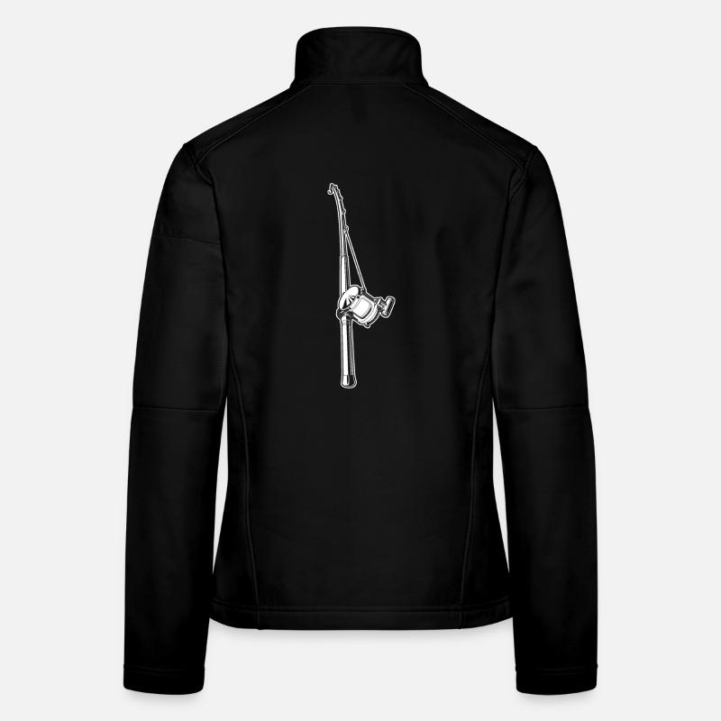 Canne à pêche Veste en tissu softshell Femme