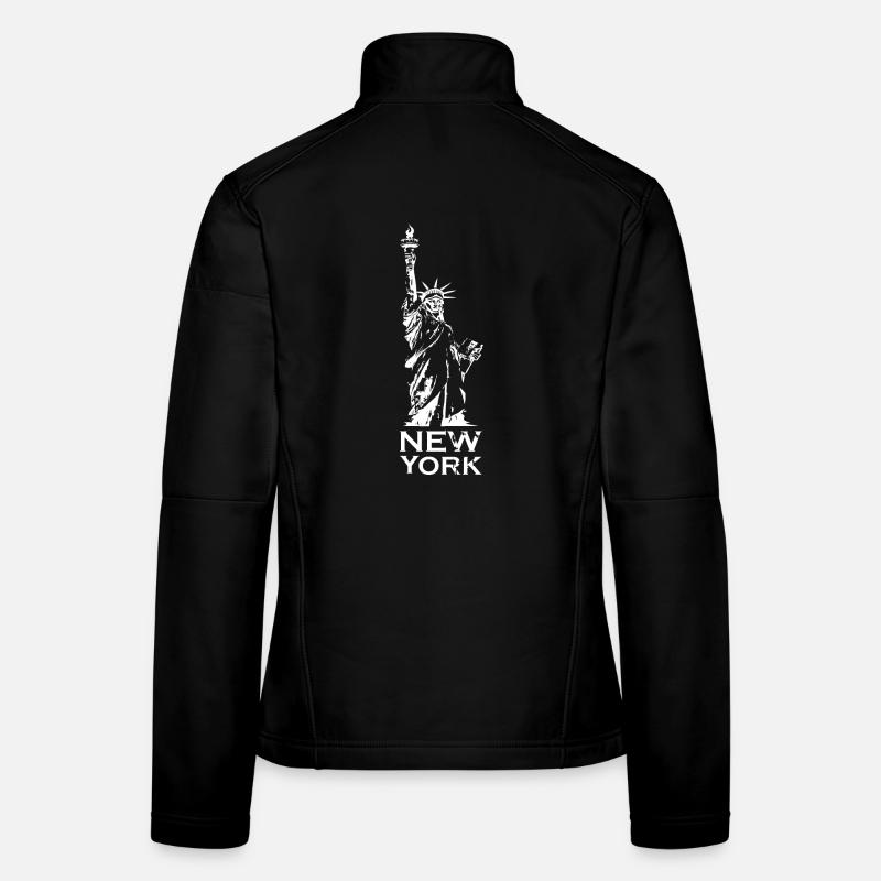 Freiheitsstatue New York Logo Symbol Illustration Frauen Softshelljacke