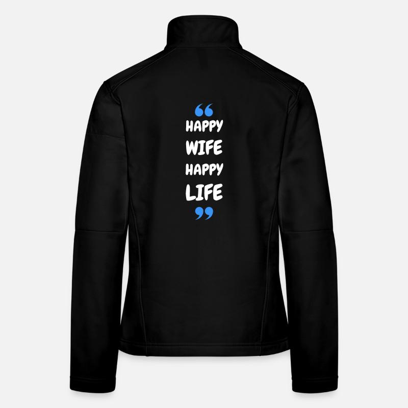Femme Heureuse Vie Heureuse Veste en tissu softshell Femme