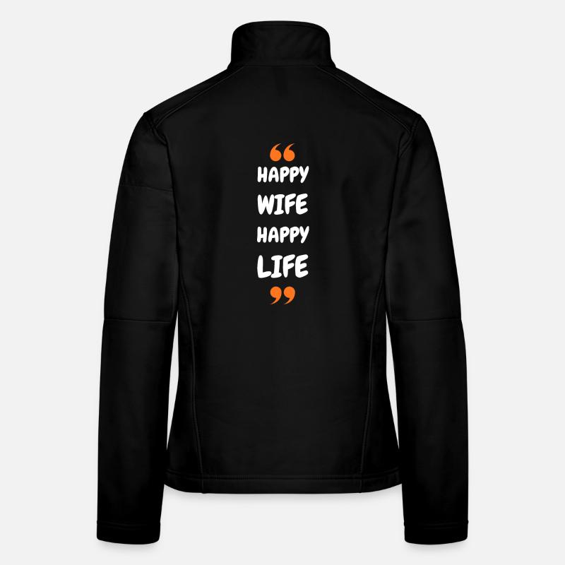 Femme Heureuse Vie Heureuse Veste en tissu softshell Femme