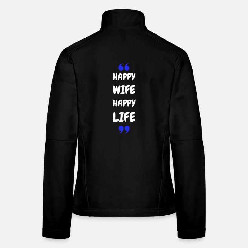 Femme Heureuse Vie Heureuse Veste en tissu softshell Femme