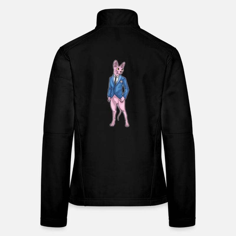 Sphynx Cat Marié Veste Mariage Veste en tissu softshell Femme