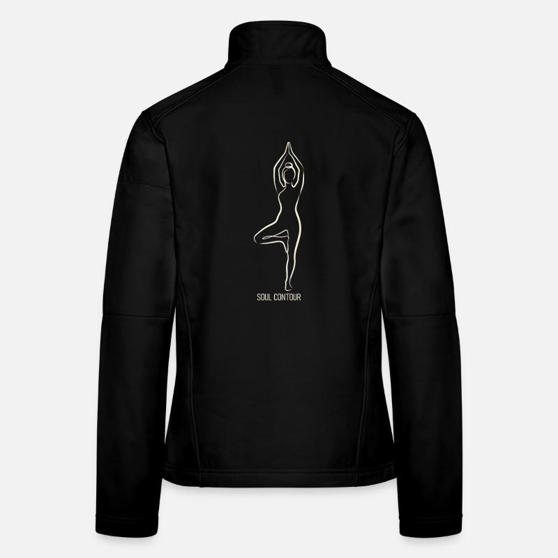 SOUL CONTOUR - Vrikshasana - Women's Softshell Jacket - black