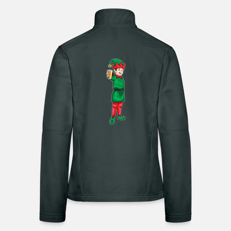 Elf Weihnachten Saft Frauen Softshelljacke