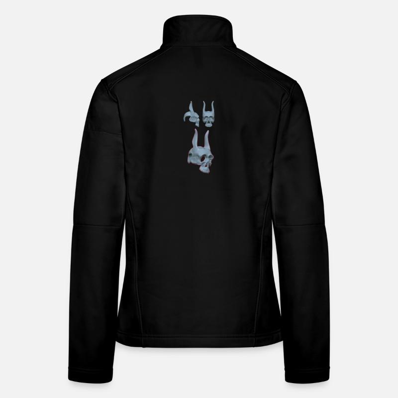 Detailliertes Hasenskelett Design Frauen Softshelljacke