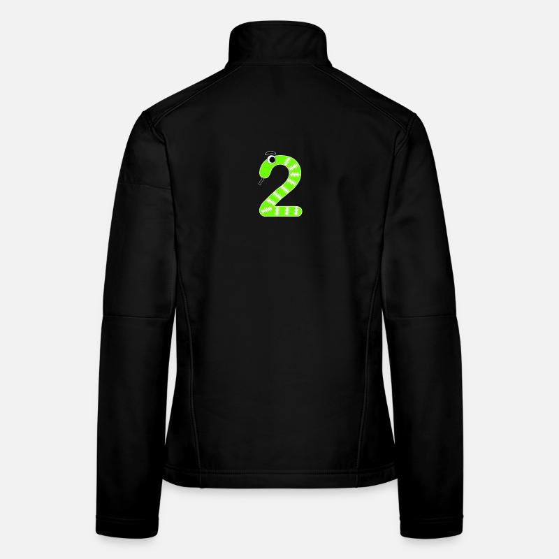 Number 2 Snake Kids Women's Softshell Jacket