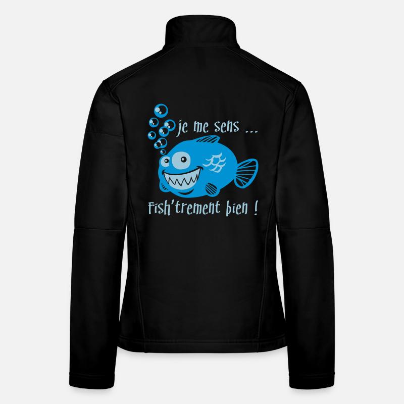 like a fish in water Women's Softshell Jacket