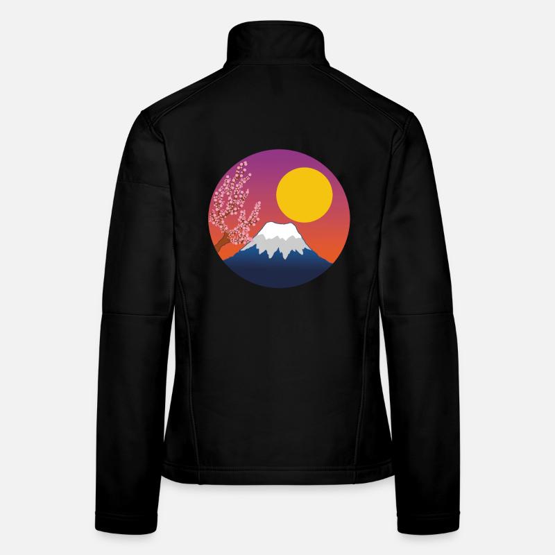 Mont Fuji manga Veste en tissu softshell Femme