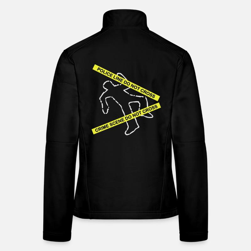 Crime scene set Veste en tissu softshell Femme
