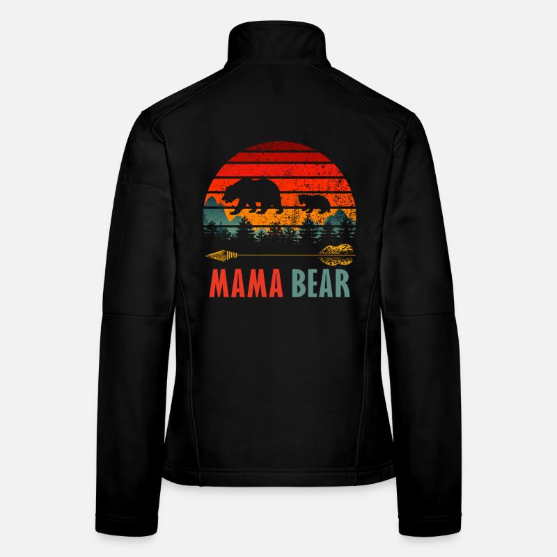 maman ours Veste en tissu softshell Femme